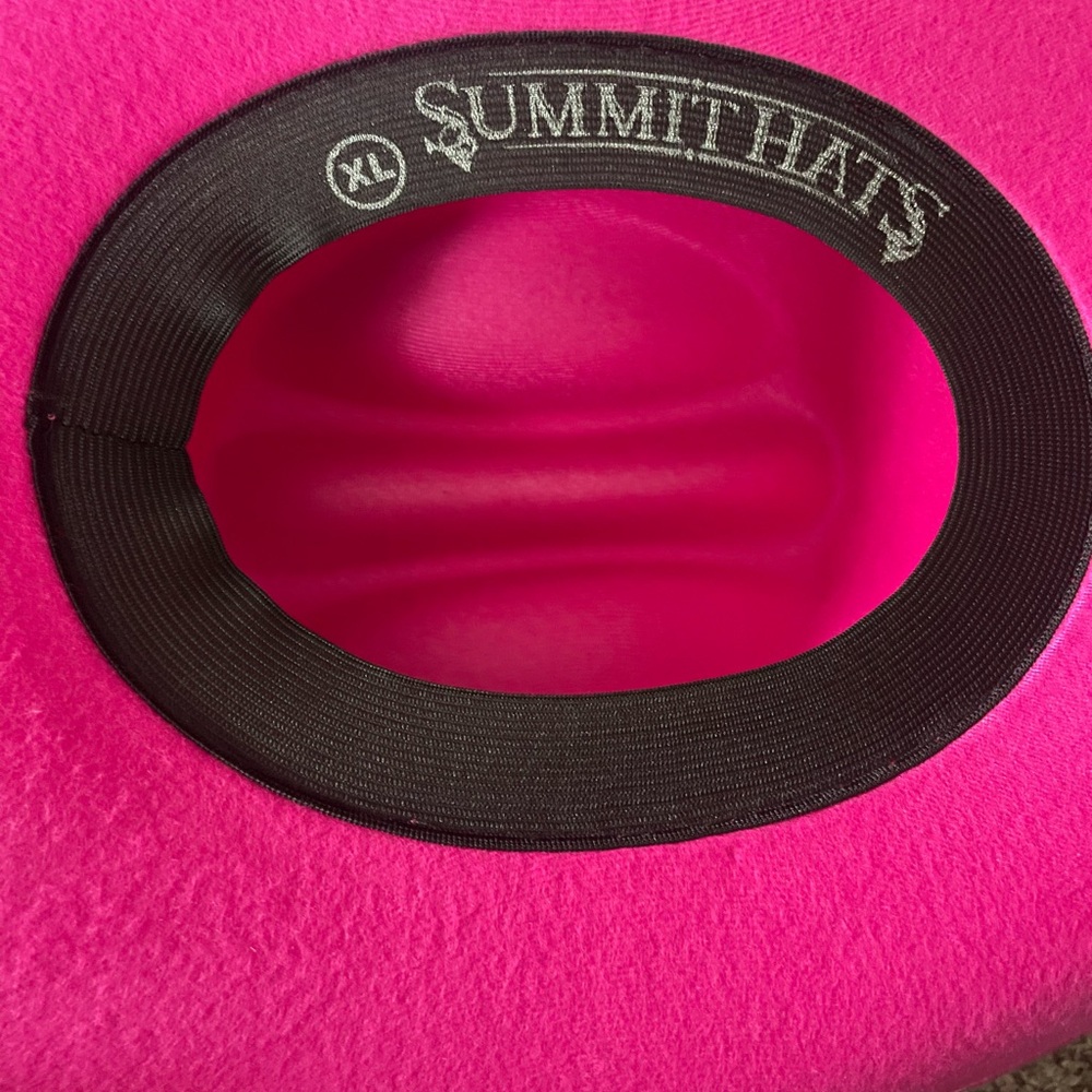 Summit Hats Bold Pink Cowboy Hat Sz XL - Picture 7 of 8